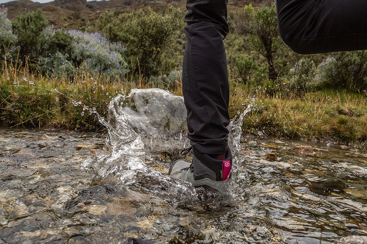 Scarpa Rush TRK GTX hiking boot (walking through water)